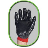 SHOWA Best Glove 7000-10 SHOWA Best Glove Nitri-Pro Large Fully Nitrile Coated Heavy Duty Work Gloves With Smooth Finish and Kni